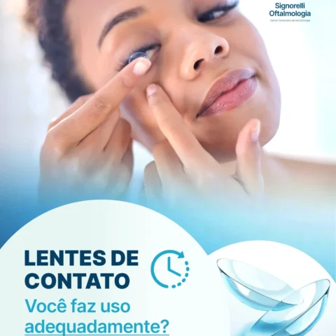 Lentes de contato: você faz uso adequadamente?