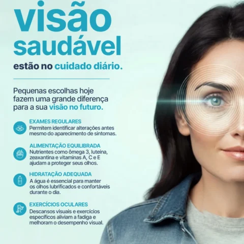 Visão Saudável estão no cuidado diário.