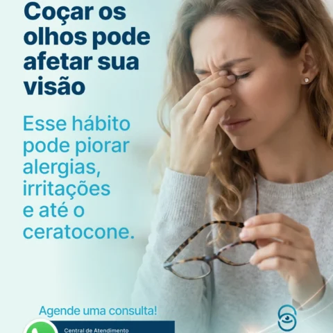Você tem o hábito de coçar os olhos?