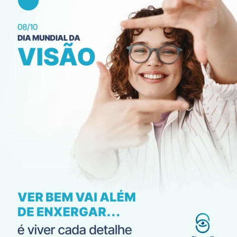 Hoje, 8 de outubro, é o Dia Mundial da Visão.