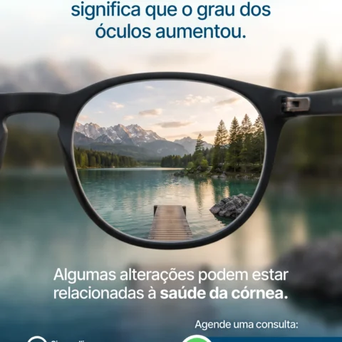 Sua visão ficou embaçada? Nem sempre o problema é o grau.